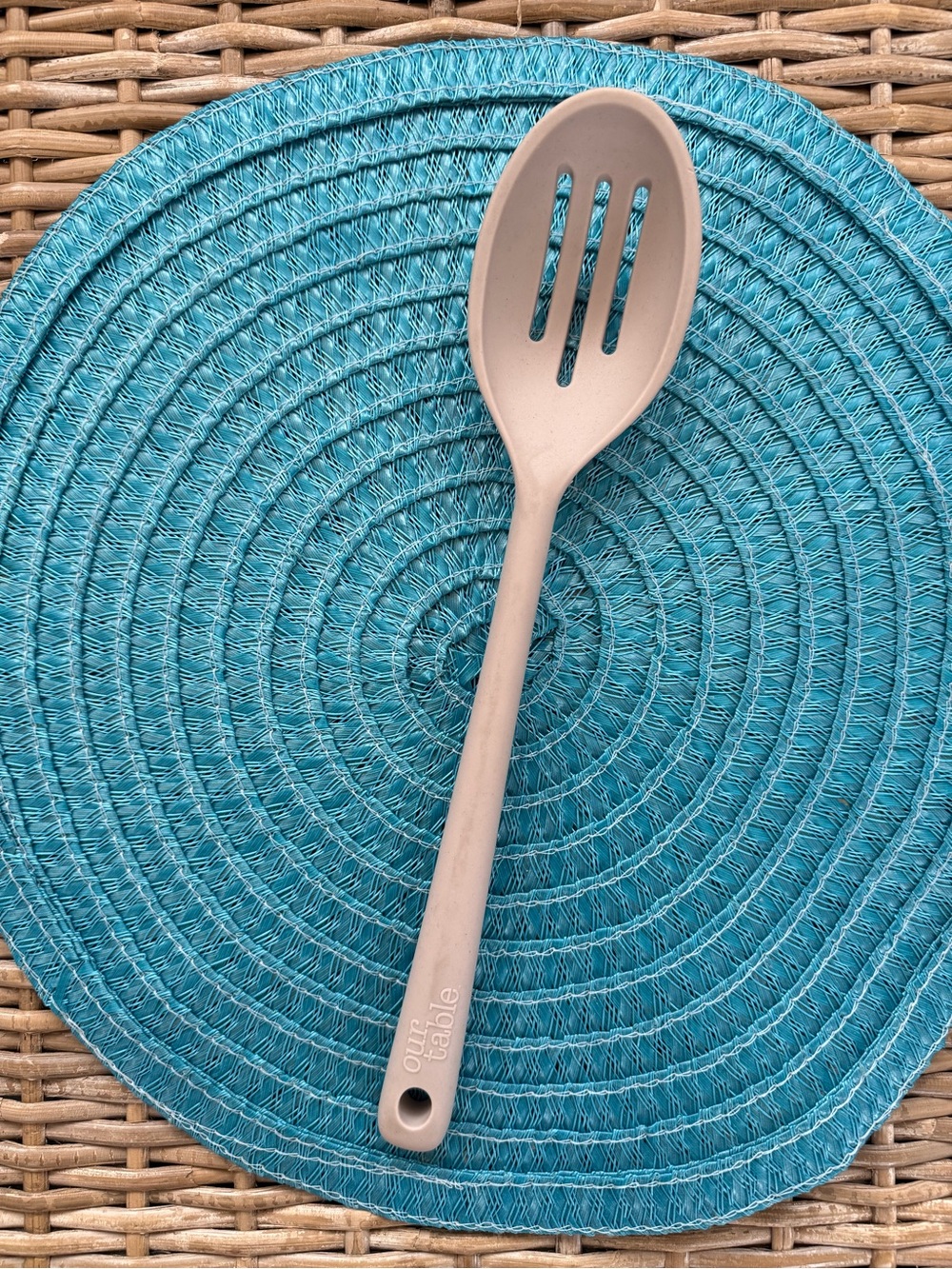 Our Table Slotted Silicone Spoon